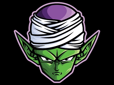 Piccolo art dragonball dragonballz goku illustration illustrator merchandise piccolo skateboard vector