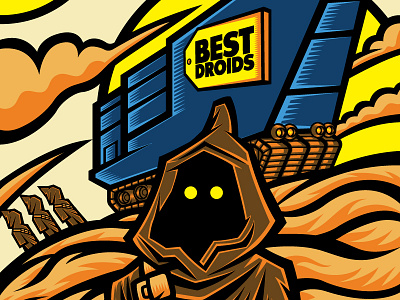 Star Wars Best Droids Patch art art direction artwork illustration illustrator star wars vector