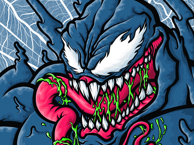 Marvel Venom art direction comic book illustration illustrator marvel spider man stan lee venom