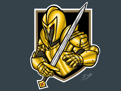 Vegas Golden Knight art artist hockey illustration illustrator knight nhl vegas golden knights