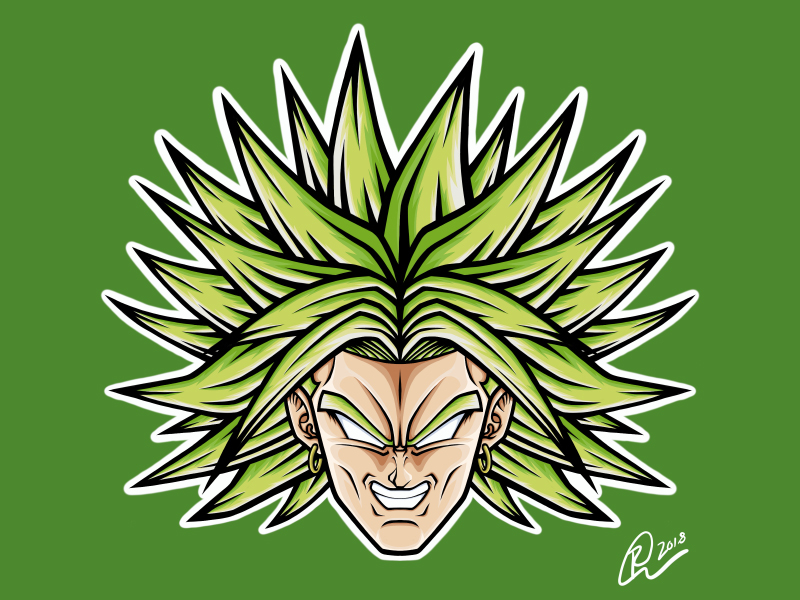 Dragon Ball Z Broly By Roberto Orozco On Dribbble