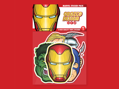 Marvel Sticker Pack Series 1 by Roberto Orozco on Dribbble