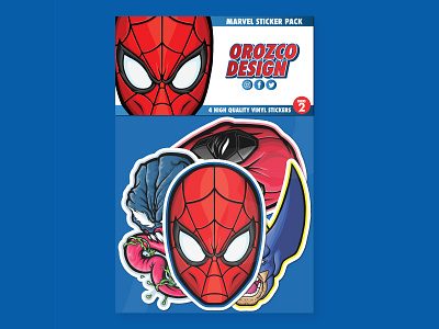 Marvel Sticker Pack Series 2 art deadpool design illustration illustrator marvel medicom pop art popular product spider man spiderman sticker sticker design stickers vector vector illustration vectorart venom wolverine