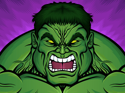 Smash Cast Podcast Cover art design hulk illustration illustrator marvel marvel comics podcast podcast art vector
