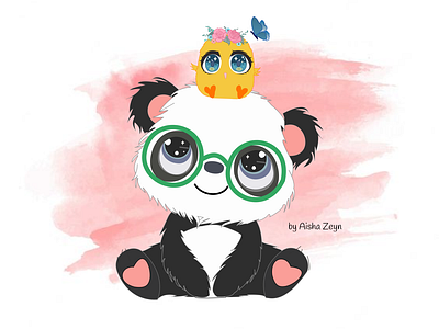 Panda and duck