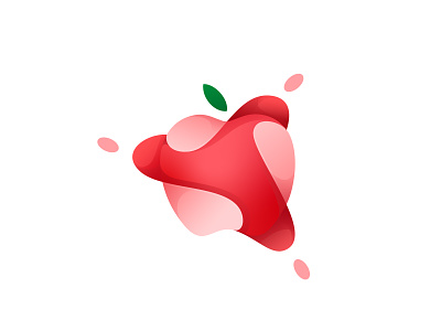 apple apple design fruits gradient icon illustration illustrator logo vector