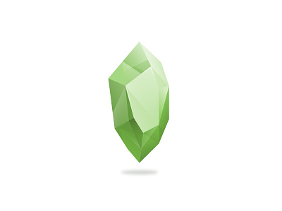 Crystal branding crystal design gradient green icon illustration illustrator logo nature vector