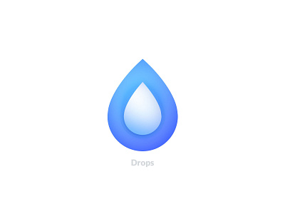 Drops app branding design gradient icon illustration illustrator logo vector