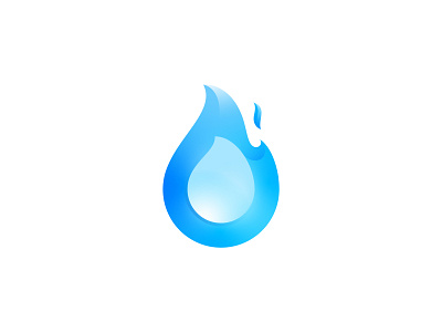 Dropfire branding design drop fire golden ratio gradient icon illustration illustrator logo vector water