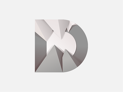 D app clean d icon illustrator logo polygon uiux