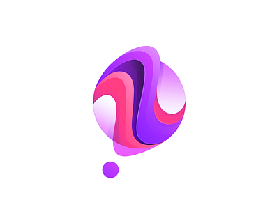 liquid app design golden ratio gradient icon illustrator logo process