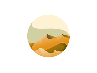 Sahara app golden ratio gradient icon illustration illustrator logo sahara