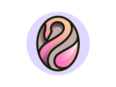 swan golden ratio gradient illustration illustrator logo
