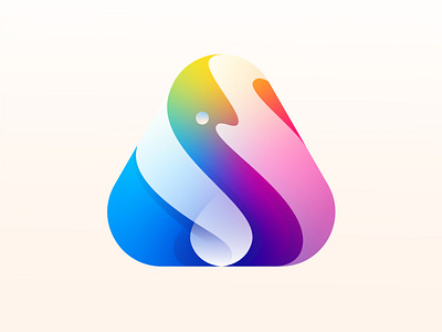 Colours gradient icon illustration illustrator