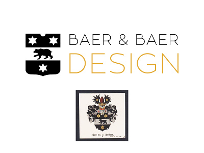 Baer & Baer Design brand branding branding design coatofarms german germany identity logo logo design logotype