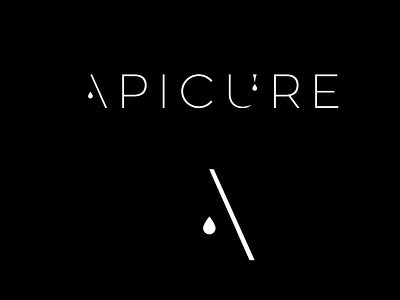 Apicure brand branding cosmetics honey identity logo logotype typograhy
