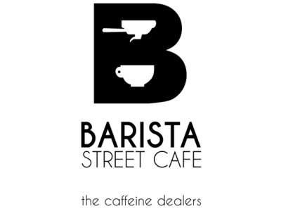 Barista street cafe brand branding café design identity identity design logo logodesign logotype vector