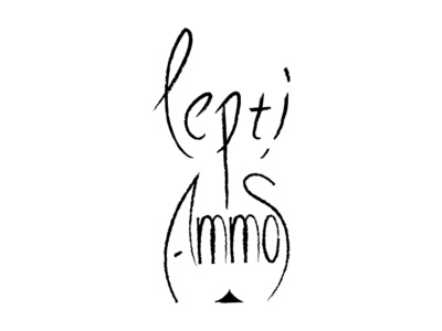 Lepti Ammos branding hourglass logo logo design logotype typography typography logo