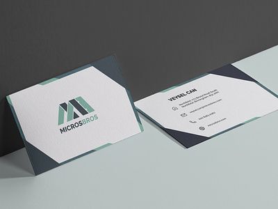 MicrosBros Business Card Design branding business cards design graphic design illustration logo vector