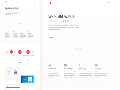 New Website! apps clean company design flat layout minimal startup ui ux web