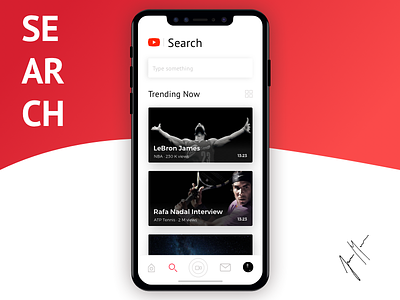 YouTube Redesign - iOS APP - Search