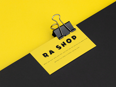 Business Card RA SHOP