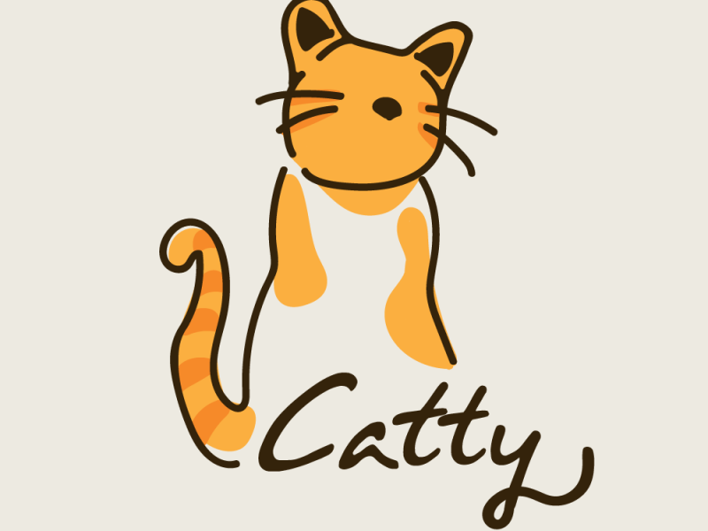 logo design catty by Raka Yanuar F on Dribbble