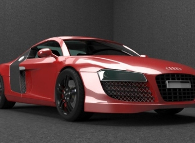 First 3D modelling [Audi] 3d audi car
