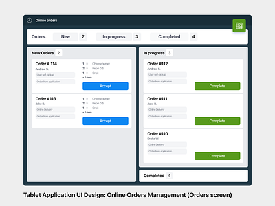 Online Orders Management