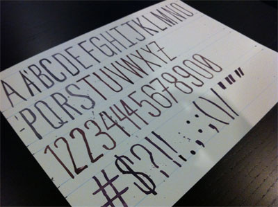 Mock-up #1 font hand drawn type typography water color