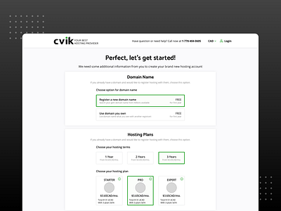 Cvik - Redesign Hosting Website