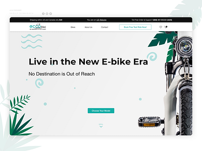 EccoBIke - E-commerce Website Design