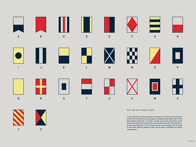 Maritime Signal Flags for the Santa Barbara Yacht Club