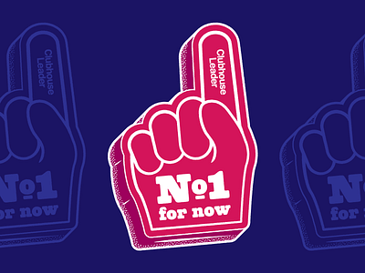No. 1 For Now apparel clothing fan foam finger foam hand illustration logo sport sports sports fan vector