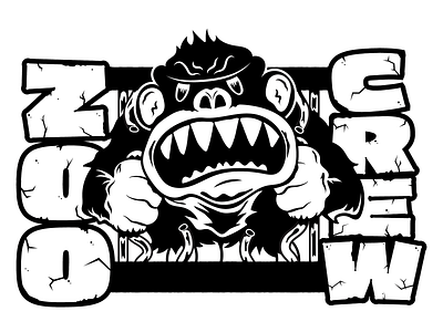 ZOO CREW apparel gorilla illustration type