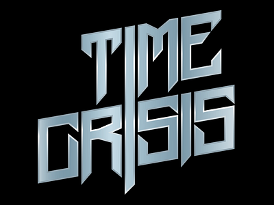 TIME CRISIS apparel band branding chrome design hardcore illustration metal metallic thrash