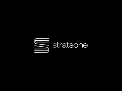 Stratsone (Letter S + Books) branding design geometric gradient identity letter logo minimal typography vector