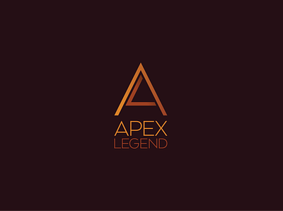 Apex Legend apex gaming gaming logo initials legend logo logo design minimal orange