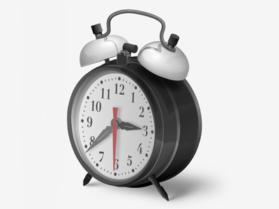 Alarm clock icon vector