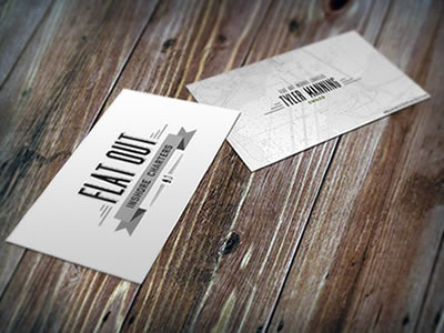 Flat Out Business Card