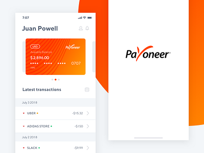 Payoneer - App Concept