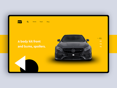 Individual Garage Homepage body kits car ecommerce mercedes shopify tuning ui ux web