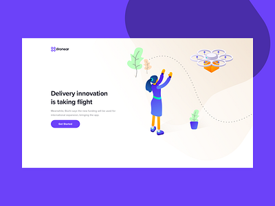 Dronear Delivery website