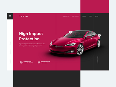 Tesla website concept