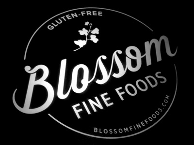 Blossom bakery branding gluten free identity logo typography