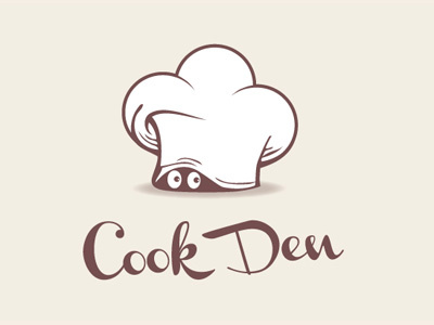 Cook Den Small chef cooking logo