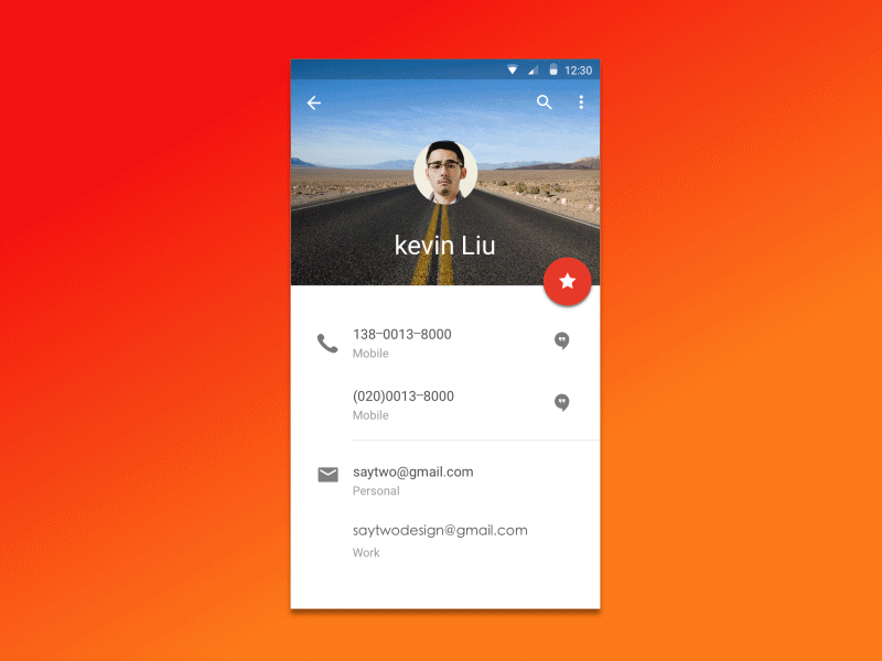Booking a pick-up service before leaving gif material design