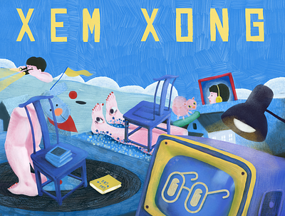 XEM XONG - PODCAST COVER illustration