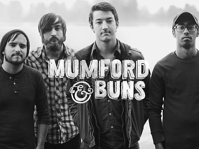 Mumford & Buns band hand drawn lettering music type upthemes
