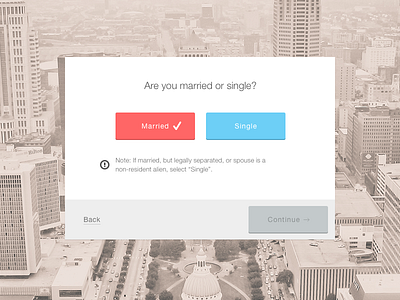 Married Or Single america button form input ui usa wip
